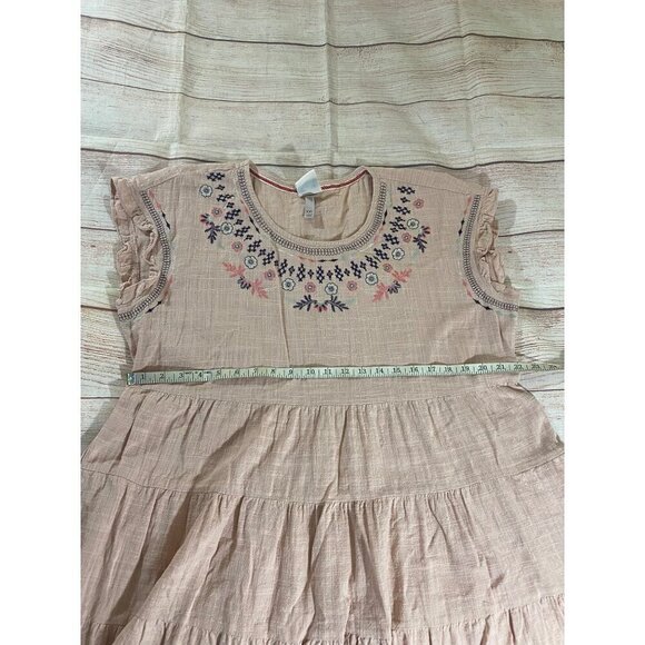 Knox Rose Women's Dusty Rose Sleeveless Embroidered Dress - XXL - Picture 9 of 12